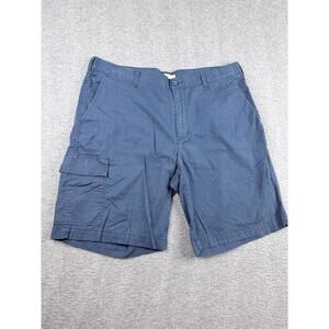 Columbia Men's 38 Blue Cargo Shorts Omni-Shade Outdoor Fishing Hiking